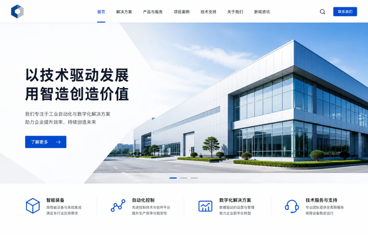 企业官网项目重绘展示图